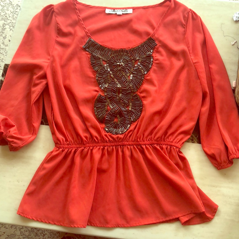Gorgeous Annabella blouse with bead embroidery